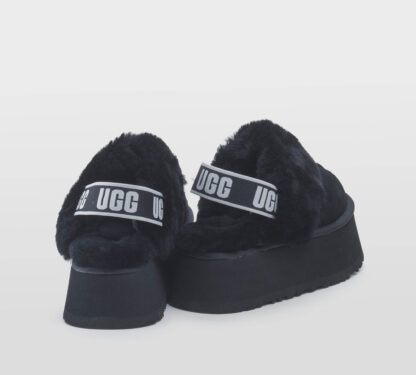 UGG DONNA Donna SABOT PLATFORM MONTONE NERO 36, 37-2, 38-2, 39-2 immagine n. 4/5