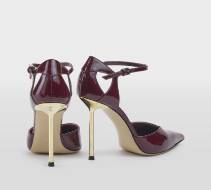 NINALILOU DONNA DECOLTE' SPEZZATA VERNICE BORDO' 36, 37-2, 38-2, 39-2 immagine n. 4/5