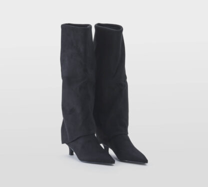 steve madden DONNA Donna STIVALE CAMOSCIO NERO 36, 37-2, 37, 38-2, 38, 39-2, 40, 41-2 immagine n. 3/5