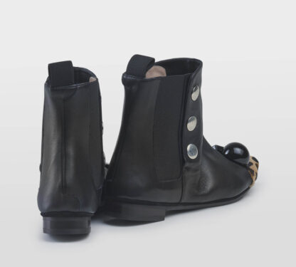 DOVE NUOTANO GLI S DONNA Donna STIVALETTO PELLE NERO MACUATO 36, 37-2, 38-2, 39-2, 40 immagine n. 4/5