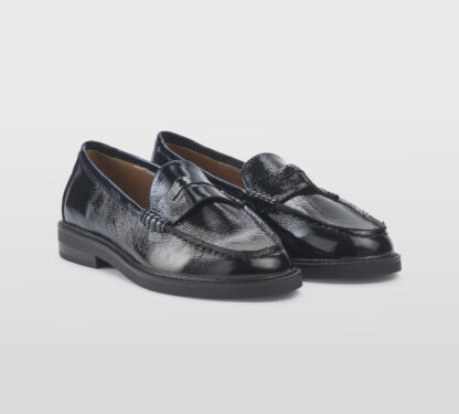 steve madden DONNA Donna MOCASSINO NAPLAK NERO 35-2, 36, 37-2, 37, 38-2, 38, 39-2, 40, 41-2 immagine n. 3/5