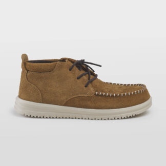 HEYDUDE UOMO CALZATURE POLACCHINO CAMOSCIO CUOIO 40, 41-2, 42, 43-2, 44-2, 45-2 immagine n. 1/5