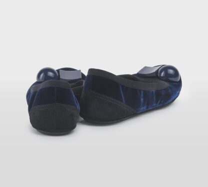 DOVE NUOTANO GLI S DONNA Donna BALLERINA VELLUTO BLU 37-2, 38-2, 40, 41-2 immagine n. 4/5
