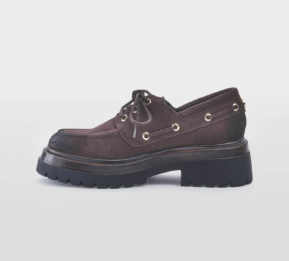 steve madden DONNA Donna MOCASSINO BARCA CAMOSCIO MARRONE 35-2, 36, 37-2, 37, 38-2, 38, 39-2, 40, 41-2 immagine n. 2/5