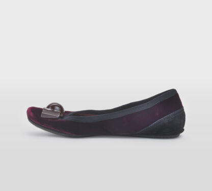 DOVE NUOTANO GLI S DONNA Donna BALLERINA VELLUTO BORDO' 37-2, 38-2, 39-2, 40, 41-2 immagine n. 2/5