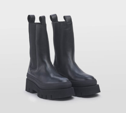 COPENHAGEN DONNA Donna BEATLES ALTO PELLE NERO 36, 37-2, 38-2, 39-2, 40 immagine n. 3/5