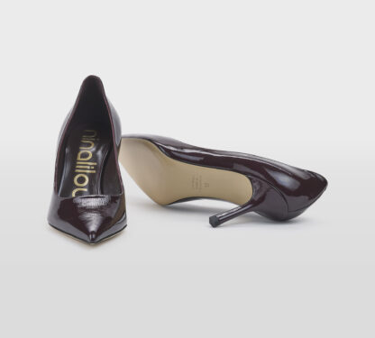NINALILOU DONNA DECOLLETTE' DECOLTE' VERNICE MERLOT 36, 37-2, 38, 39-2, 40, 38-2 immagine n. 5/5