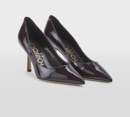 NINALILOU DONNA DECOLLETTE' DECOLTE' VERNICE MERLOT 36, 37-2, 38, 39-2, 40, 38-2 immagine n. 3/5
