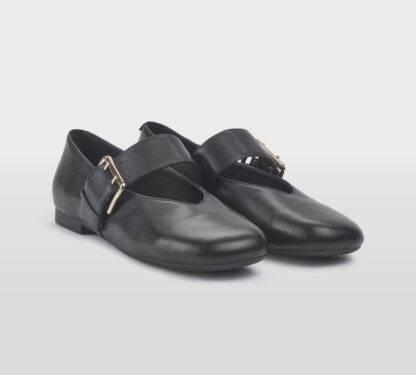 LOAFER DONNA Donna BALLERINA BEBE' PELLE NERO 37-2, 38-2, 39-2, 40, 41-2 immagine n. 3/5
