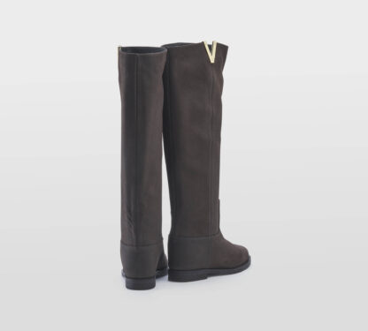 VIA ROMA 15 DONNA Donna STIVALE CAVALLERIZZO CAMOSCIO MORO  V 37-2, 37, 38-2, 38, 39-2, 40, 41-2 immagine n. 4/5