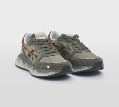 premiata DONNA Donna SNEAKERS LAURYN MILITARE MACULATO 36, 37-2, 38-2, 39-2, 40 immagine n. 3/5
