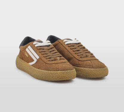 PURAI UOMO CALZATURE SNEAKERS CAMOSCIO CUOIO 41-2, 42, 43-2, 44-2, 45-2 immagine n. 3/5