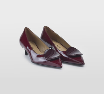 PROSPERINE DONNA DECOLLETTE' DECOLTE' VERNICE BORDO' 36, 37-2, 38, 39-2, 40, 41-2 immagine n. 3/5