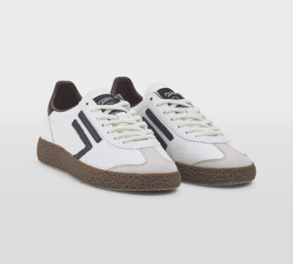PURAI DONNA Donna SNEAKERS PELLE BIANCO NERO 36, 37-2, 38-2, 39-2, 40, 41-2 immagine n. 3/5