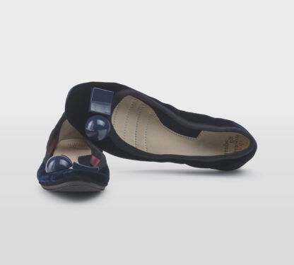 DOVE NUOTANO GLI S DONNA Donna BALLERINA VELLUTO BLU 37-2, 38-2, 40, 41-2 immagine n. 5/5