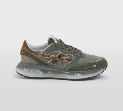 premiata DONNA Donna SNEAKERS LAURYN MILITARE MACULATO 36, 37-2, 38-2, 39-2, 40 immagine n. 1/5