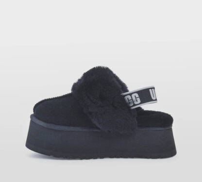 UGG DONNA Donna SABOT PLATFORM MONTONE NERO 36, 37-2, 38-2, 39-2 immagine n. 2/5