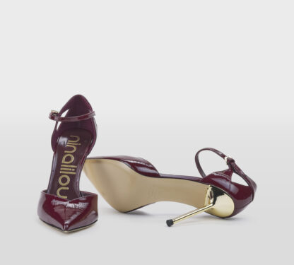 NINALILOU DONNA DECOLTE' SPEZZATA VERNICE BORDO' 36, 37-2, 38-2, 39-2 immagine n. 5/5