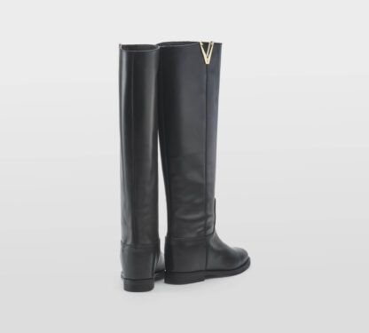 VIA ROMA 15 DONNA Donna STIVALE CAVALLERIZZO PELLE NERO V ORO 36, 37-2, 38, 39-2, 40, 41-2, 38-2 immagine n. 4/5