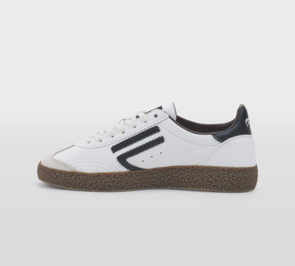 PURAI DONNA Donna SNEAKERS PELLE BIANCO NERO 36, 37-2, 38-2, 39-2, 40, 41-2 immagine n. 2/5