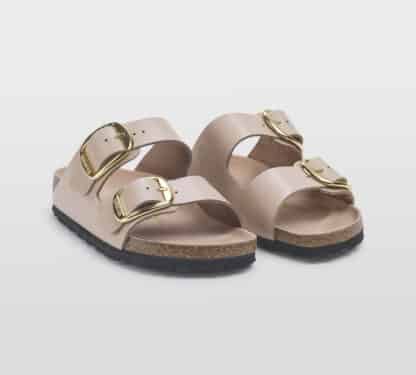 BIRKENSTOCK DONNA CIABATTA ANATOMICA ARIZONA BIG BUCKLE NEW BEIGE 35, 36, 37-2, 38-2, 39-2, 40, 41-2 immagine n. 3/5