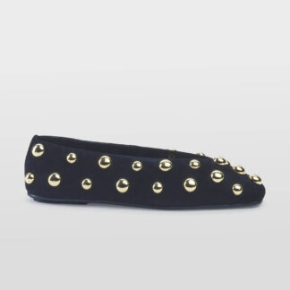 JEFFREY CAMPBELL DONNA Donna BALLERINE CAMOSCIO NERO BORCHIE 36, 37-2, 38-2, 39-2, 40, 41-2 immagine n. 1/5