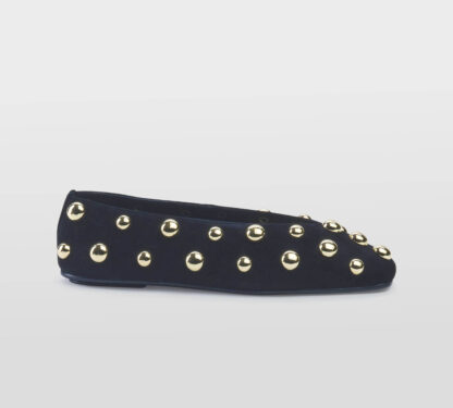 JEFFREY CAMPBELL DONNA Donna BALLERINE CAMOSCIO NERO BORCHIE 36, 37-2, 38-2, 39-2, 40, 41-2 immagine n. 1/5