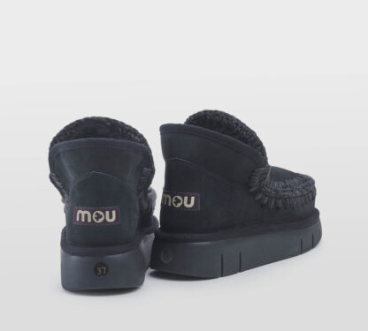 MOU DONNA Donna STIVALETTO ESKIMO MONTONE NERO 36, 37-2, 38-2, 39-2, 40, 41-2 immagine n. 4/5
