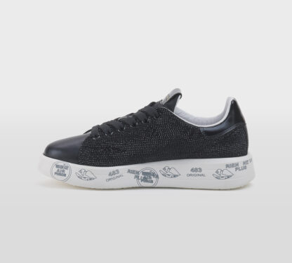 premiata DONNA Donna SNEAKERS BELLE SWAROVSKY NERO 36, 37-2, 38-2, 39-2, 40 immagine n. 2/5