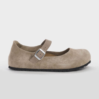 BIRKENSTOCK UNISEX CIABATTA ANATOMICA BEBE' CAMOSCIO TAUPE 36, 37-2, 38-2, 39-2, 40, 41-2 immagine n. 1/5