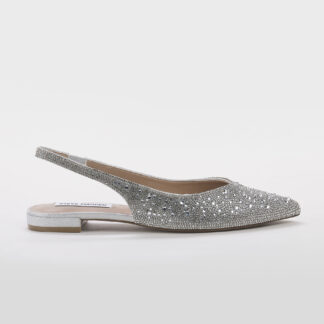 steve madden DONNA Donna SLING BACK SWAROVSKY ARGENTO 35-2, 36, 37-2, 37, 38-2, 38, 39-2, 40, 41-2 immagine n. 1/5