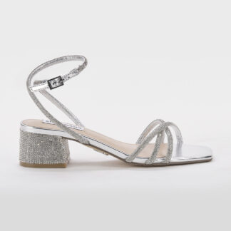 steve madden DONNA Donna SANDALO MIGNON SWAROVSKY ARGENTO 35-2, 36, 37-2, 37, 38-2, 38, 39-2, 40, 41-2 immagine n. 1/5