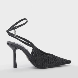 steve madden DONNA Donna SLING BACK UNCINETTO NERO 36, 37-2, 37, 38-2, 39-2, 40 immagine n. 1/5