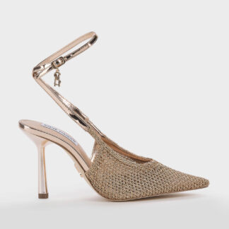 steve madden DONNA Donna SLING BACK UNCINETTO ORO ROSA 35-2, 36, 37-2, 37, 38-2, 38, 39-2, 40 immagine n. 1/5