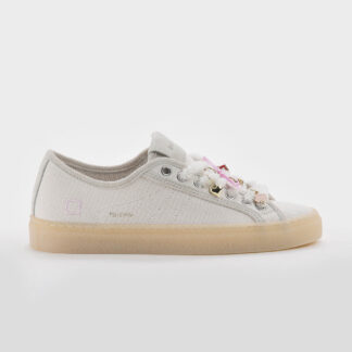 D.A.T.E DONNA Donna SNEAKERS CANVAS BIANCO CHARMS 36, 37-2, 38-2, 39-2, 40, 41-2 immagine n. 1/5