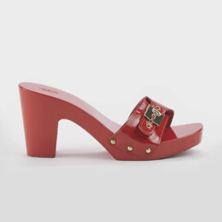 SCHOLL DONNA Donna ZOCCOLO VERNICE ROSSO 36, 37-2, 38-2, 39-2, 40 immagine n. 1/5