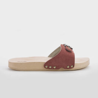 SCHOLL DONNA Donna ZOCCOLO CAMOSCIO MATTONE 36, 37-2, 38-2, 39-2, 40, 41-2 immagine n. 1/5