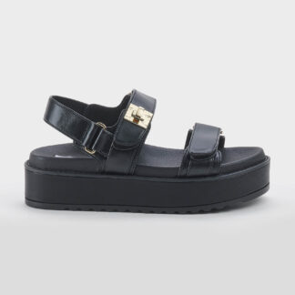 steve madden DONNA Donna SANDALO ZEPPA PELLE NERO 35-2, 36, 37-2, 37, 38-2, 38, 39-2, 40, 41-2 immagine n. 1/4