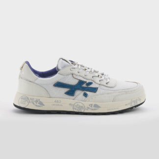 premiata UOMO CALZATURE SNEAKERS NOUS BIANCO BLU VERDE 40, 41-2, 42, 43-2, 44-2, 45-2 immagine n. 1/5