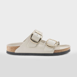 BIRKENSTOCK DONNA CIABATTA ANATOMICA ARIZONA BIG BUCKLE SHINE OYSTER 36, 37-2, 38-2, 39-2, 40, 41-2 immagine n. 1/4