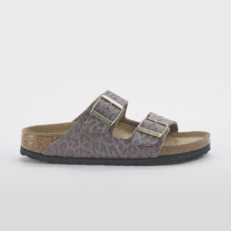 BIRKENSTOCK DONNA CIABATTA ANATOMICA ARIZONA TAUPE STAMPA LEOPARD 36, 37-2, 38-2, 39-2, 40, 41-2 immagine n. 1/5