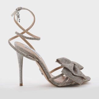 steve madden DONNA Donna SANDALO MICROGLITTER FIOCCO ROSE GOLD 35-2, 36, 37-2, 37, 38-2, 38, 39-2, 40 immagine n. 1/5