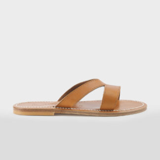 k.jacques DONNA Donna CIABATTA FASCE PELLE CUOIO 36, 37-2, 38-2, 39-2, 40, 41-2 immagine n. 1/5