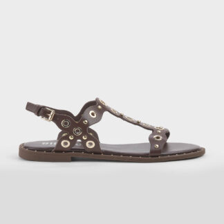 BIBI LOU DONNA Donna SANDALO PELLE MORO BORCHIE 36, 37-2, 38-2, 39-2, 40, 41-2 immagine n. 1/3