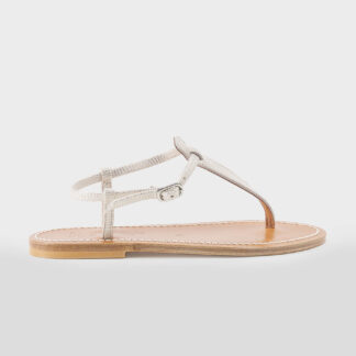 k.jacques DONNA Donna SANDALO INFRADITO LIZARD CHAMPAGNE 37-2, 38-2, 39-2, 40 immagine n. 1/5